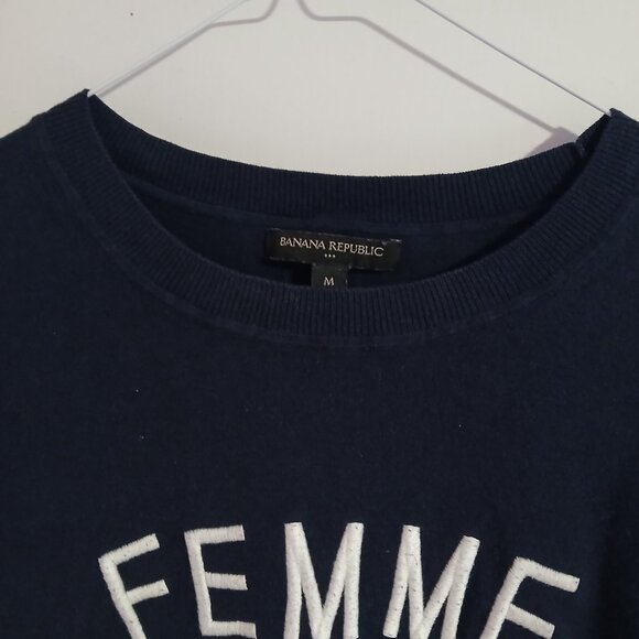 Banana Republic Factory Women's Crew Neck Long Sleeve Femme Sweater SZ M GUC - Picture 3 of 9